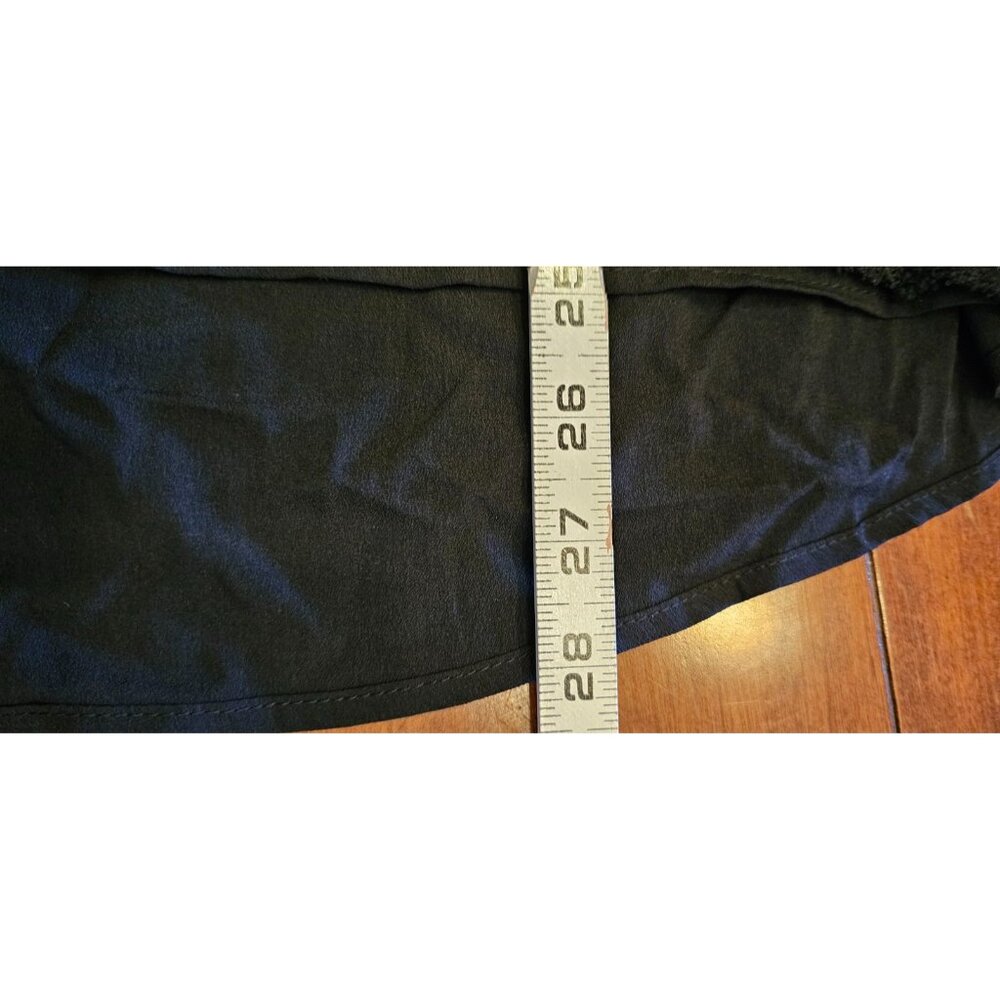 Style & Co Beaded‎ Blouse Size Medium Black long sleeve - Picture 4 of 7
